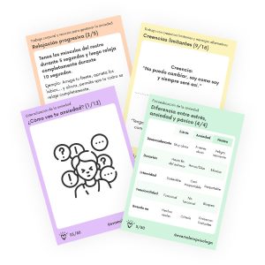 Material psicoterapéutico para abordar la ansiedad en la consulta de Psicología