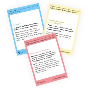 Material psicoterapéutico de trabajo con valores "Conecta con tus valores: Herramienta de trabajo terapéutico y reflexión”